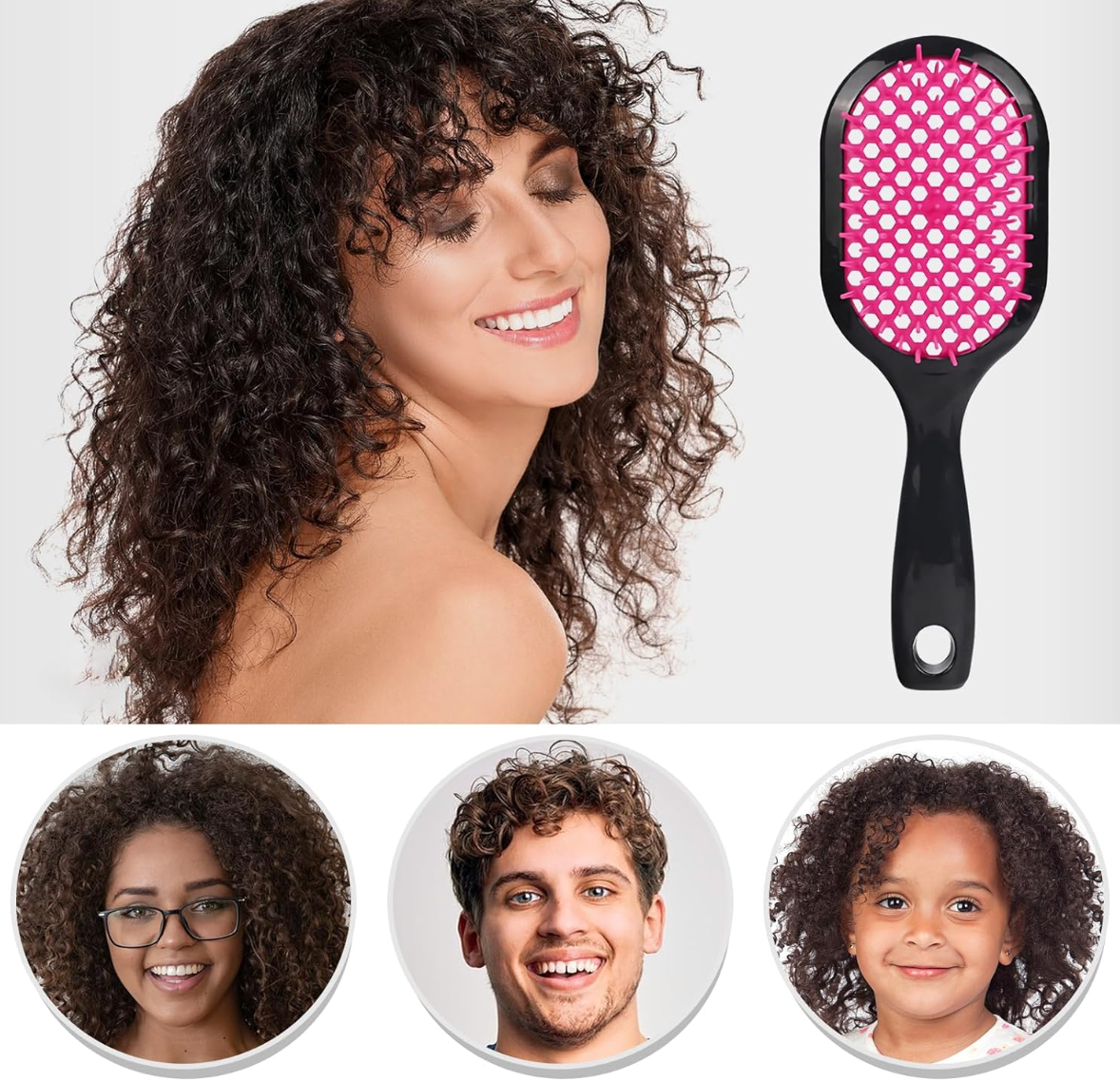 Ultimate Detangling Brush for All Hair Types - Perfect for Wet, Dry, and Damaged Hair